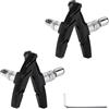 Kfwfuaee 4Pcs Road Bike Brake Pad Professional Pinza Freno Pad Ricambio Bici Da Strada V Forma Freni Blocco Pinza Professionale