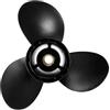 RSGXLFQZVAK Eliche, Elica for Barca 15-35HP 778863/175191 Lega di Alluminio 10 x 13 fuoribordo 3 Pale 14 Denti scanalati Nero