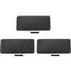 Vjsujehgy 3X Pilates Tappetino per Allenamento Spessore 60X25X1.5Cm Cuscino per Ginocchiere Yoga Supporto Extra per Ginocchia Gomiti Gomiti Neri