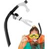 Generic Occhiali da immersione per adulti | Boccaglio frontale per pistole di nuoto | Ugello in silicone Attrezzatura da immersione Attrezzatura da snorkeling per piscina acque aperte all'aperto donne uomini