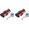 Hfgdnchva 2X Indicatore di Superficie Boa Set Diver Under Signal Flag Tube con Bobina da 15 M Attrezzatura per Immersioni Subacquee
