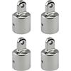 Vjsujehgy 4X Singola Vite nel Acciaio 316 25Mm Occhio End cap Bimini Top Hardware Marine Barca Yacht Esterno Occhio End Canopy Tube End
