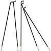 CQAHDSEVF Raggi per Ruote da Bicicletta, Raggi for Bicicletta 274-289mm 18 Pezzi in Acciaio for MTB E-Bike Nipplo in Rame(18 Pieces 279 mm)