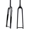 JIASHUNHE Forcella MTB Bici da Strada Gravel 700C in Fibra di Carbonio Completa, ciclocross, Viaggio, Freno a Disco Piatto con Perno Passante, Forcella Anteriore Rigida Dritta conica(Taptered Matt)