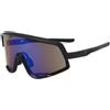 Xweptuy Occhiali da sole sportivi polarizzati Occhiali protettivi per gli occhi sportivi da sole da ciclismo per la guida Nero Blu #1