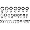 Rjrjc Kit Anelli per Occhi da 33 Guide per Canna da Pesca in Ceramica in Acciaio Inossidabile per Riparazione e Manutenzione di canne da Surf Casting, Ideali per Gli Appassionati di