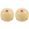 Vjsujehgy 2 Pezzi 2.25 Pollice Pratica Allenamento Snooker Pool Biliardo da 57Mm 6 Rosso Spot Cue Ball PRO Cup