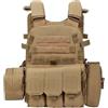 Generic Gilet Airsoft per giovani - Gilet protettivo regolabile con diverse tasche, attrezzatura per l'allenamento per uso esterno | Supporto durevole per paintball applicazione costume cosplay giochi di