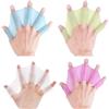Fastigeaty Guanti da nuoto in silicone con pinne palmate, pagaie per allenamento acquatico per nuoto, surf, immersioni, acqua per attrezzature da polo e riabilitazione (un paio))