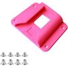 Posheliox Adattatore per portapacchi anteriore per bici pieghevole, staffa di montaggio anteriore in plastica leggera, connettore compatto per bagagli con viti incluse (giallo)
