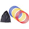 Sharplace 12 Pezzi Anelli Allenamento Calcio Agilità Cerchi PP Leggeri Resistente Salto Equilibrio Adatti per Bambini Adulti Atleti Palestra Sport Interno Ester, 60 Cm