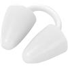 RICUHJIAJU Tappa Naso Nuoto, Clip per Naso in Silicone Impermeabili, Tappo Naso Piscina, Nasello Iinvisibile Clip con Custodia, per Nuoto, Surf, Drifting e Immersioni (Bianco, Adulti)