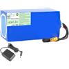 JCXYL EV Batteria Ricaricabile Nest Boat da 24 V 10 Ah 12 Ah 15 Ah 20 Ah 25 Ah 30 Ah, Pacco batterie al Litio ad Alta capacità da 25,2 V per Barche telecomandate.