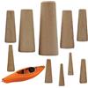 Generico Tappo di Scarico Barca - Portable Ricambi Legno Tenuta Stagna, 10 Tappi Conici per, Navi Marine, Kayak All'Aperto | Multipurpose Outdoor Indoor Utility High-Performance Functional