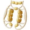 KAIYUEMAOYI Legroller Massaggiatore Muscolare Portatile per Gambe con Doppia Fila di Rulli Regolazione Flessibile, Realizzato in PP, Verde
