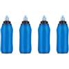 Vjsujehgy 4X 500 Ml Bottiglia Filtro Acqua Filtro Acqua Paglia Morbida Pieghevole Sacchetto di Acqua Filtrata All'Aperto per Lo Sport Escursionismo Ciclismo