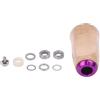 Beatanug Manopole per mulinello Daiwa Tatula 3A Alphas | Manici in sughero in legno massello con dado in lega di alluminio | Kit di riparazione per mulinello da pesca fai da te leggero da 6 g (1 pezzo viola)