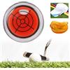 Caduola Marcatore per palline da golf con livello, clip per cappello da golf, indicatore di livello con livella a bolla, marcatore per palline da golf, si attacca facilmente alla cuffia da golf (rosso)