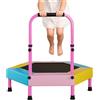 Generic Mini trampolino - 91 cm pieghevole rimbalzo giocattolo - trampolino ricreativo con manico regolabile, per giardino, cortile, prato, giochi, , palestra, casa, asilo