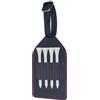 TORRO Porta-Tee da Golf in Pelle - Porta-tee in Pelle per Sacche da Golf con 4 Slot per Tee, Tracolla Regolabile e 4 Tee in Bambù (Blu Marino)