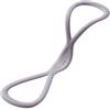 Laymotric Fasce elastiche in silicone a forma di 8, per viaggi, palestra, allenamento della forza, yoga, pilates, allenamento muscolare regolabile (15,9 kg di grigio)