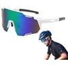 Generisch Occhiali da sole per mountain bike, occhiali protettivi per ciclismo, antivento, antipolvere, attrezzatura per la visione all'aperto, occhiali da golf, corsa, softball, prestazioni per