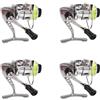 Vjsujehgy 4X Mini 100 Pocket Fishing Reel Fishing Tackle Small Reel 4.3: 1 Mulinello da Pesca con Ruote in Metallo