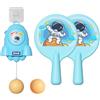 Generico Set per allenamento da pong - Kit per esercizi con pagaia portatile, dispositivo di allenamento sospeso regolabile, attrezzatura divertente per lo sviluppo di abilità, strumento di pratica riutil