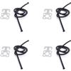 Vjsujehgy 4X Scuba Diving SS Plate Hook con Bungee per Backmount Sidemount E Muta Stagna