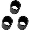 Vjsujehgy 3X MTB Bike Manubrio Spessore Spessore Stelo Riduttore Dimensioni Riduzione Boccola Manicotto Adattatore da 25,4 mm Un 31,8 mm Bar Bore Nero