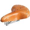 Caswynlife Coprisella vintage per bicicletta, in pelle bovina, con tre molle, ammortizzatore, ergonomico, confortevole, per bici da strada, mountain bike, accessori retrò, marrone