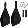 SheerFaring 2 Pezzi Cinghie Addominali Fitness Ab Straps Attrezzo Sospensione Abdominale Multifunzione Nylon Imbottito Portatile Adatto per Esercizi Casa Palestra