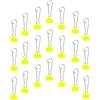 Toddmomy 50 Pezzi Clip Scatto da Pesca Professionali Resistenti All'uso Quotidiano in Plastica e Acciaio Inox per Collegare Esche e Accessori da Pesca Outdoor e Fishing