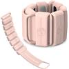 POWER GUIDANCE Pesi per Polsi, Cavigliere Lestate Senza Velcro con Blocchetti Scorrevoli Regolabili (0,28-1kg Coppia), Braccialetti Lestati in Silicone Impermeabile per Pilates, Camminata & Corsa