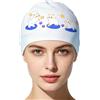 Generico Cuffie da Nuoto Donna - Copricapo Impermeabile Confortevole,Copricapo da Allenamento per Donne | per Attività Acquatiche, Spiaggia, Allenamento, Capelli Asciutti