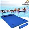 RELAX4LIFE Materasso Galleggiante Singolo, Stuoia Galleggiante in Schiuma XPE Morbida e Liscia, Lettino d'acqua Imbottito Prendisole, per Mare e Piscina, 210x66x3,5 cm (arancione)
