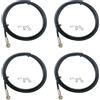 Vjsujehgy 4X Kit Tubo Freno Bici Bicicletta 2 Metri per Formula R1 R1R Ro RX T1 Tubo Line + Ago Olio + Oliva + Anelli di Gomma