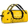 Nyiar Borsone impermeabile da 60 l, per moto, resistente, con cuciture sigillate e cerniera impermeabile, per equitazione, kayak, campeggio e viaggi (giallo)