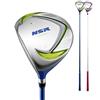 Generic Set di mazze da golf per bambini mancini, driver ibrido e putter, 16 loft, albero in carbonio, design leggero per ragazzi e ragazze dai 3 ai 12 anni, perfetto per sport all'aperto ed esercizio fisico
