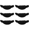 Vjsujehgy 6X Fanny Pack per Uomini delle Donne del Sacchetto della Vita Unisex Waist Belt Bag Bag Zipper Pouch Pack Nero