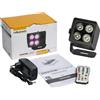 Algam Lighting EVENTPAR44-QUAD-IP Par Led 4x4W IP65 a Batteria