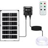 VoltShine Luce a striscia solare da 5 m, sensore e scatola di immagazzinamento dell'energia da 50 W, 2700 K. Ideale per illuminare il tuo spazio esterno in modo efficiente e sostenibile.
