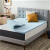 LUCID Topper per materasso Queen da 5,2 cm, in memory foam infusi in gel, per letto matrimoniale, design ventilato, certificato CertiPur