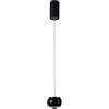 V-TAC VT-7830 Lampadario LED 9W ovale a sospensione forma campana design Moderno 10 * 10 * 100cm Colore Nero 4000K - 10077