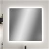 Baikal Specchio per la casa, varie forme e misure disponibili. Specchio con illuminazione a LED. Stili che si adattano al bagno o a qualsiasi stanza della casa. 70 x 80 cm perimetrale