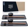 Moritz & Moritz Set di stoviglie per sushi per 2 persone - 10 pezzi - Set per servire il sushi con 2 piatti per sushi - 2x piatti per sushi, ciotola per miso, ciotoline e bacchette