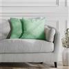 DecoKing Henry 58411, 2 federe per cuscini da 45 x 45 cm, in microfibra, con chiusura lampo, in pile, colore: menta piperita