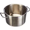 Baldassare Agnelli Pentole Agnelli, COIX3104E24, Casseruola Alta in Acciaio con 2 Maniglie in Acciaio, Acciaio Inox 18/10, Diametro 24 cm