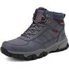 ARRIGO BELLO Scarpe Uomo Invernali Scarponcini Neve Antiscivolo Stivali Comode Stivaletti Pelliccia Calda Outdoor Trekking Montagna Boots Taglia 41-46 (A Blu, Taglia 45)