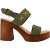 BioNatura 87A2181-SCABIR, sandalo donna, pelle scamosciata, tacco in legno, colore Birch (numeric_38)